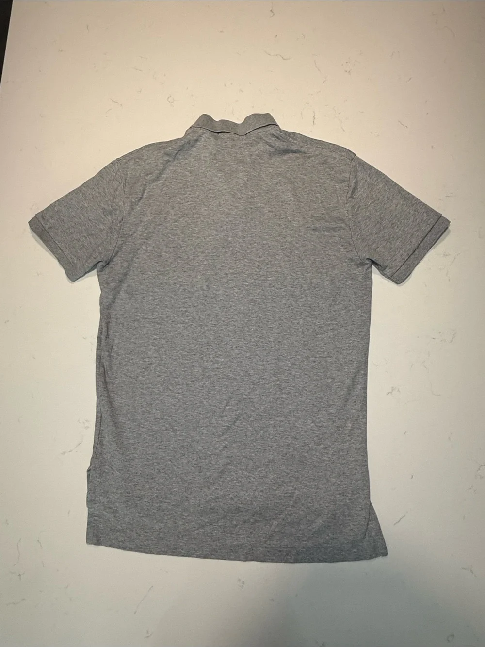 Vintage Polo by Ralph Lauren Men’s Grey Short-Sleeve Polo Shirt
